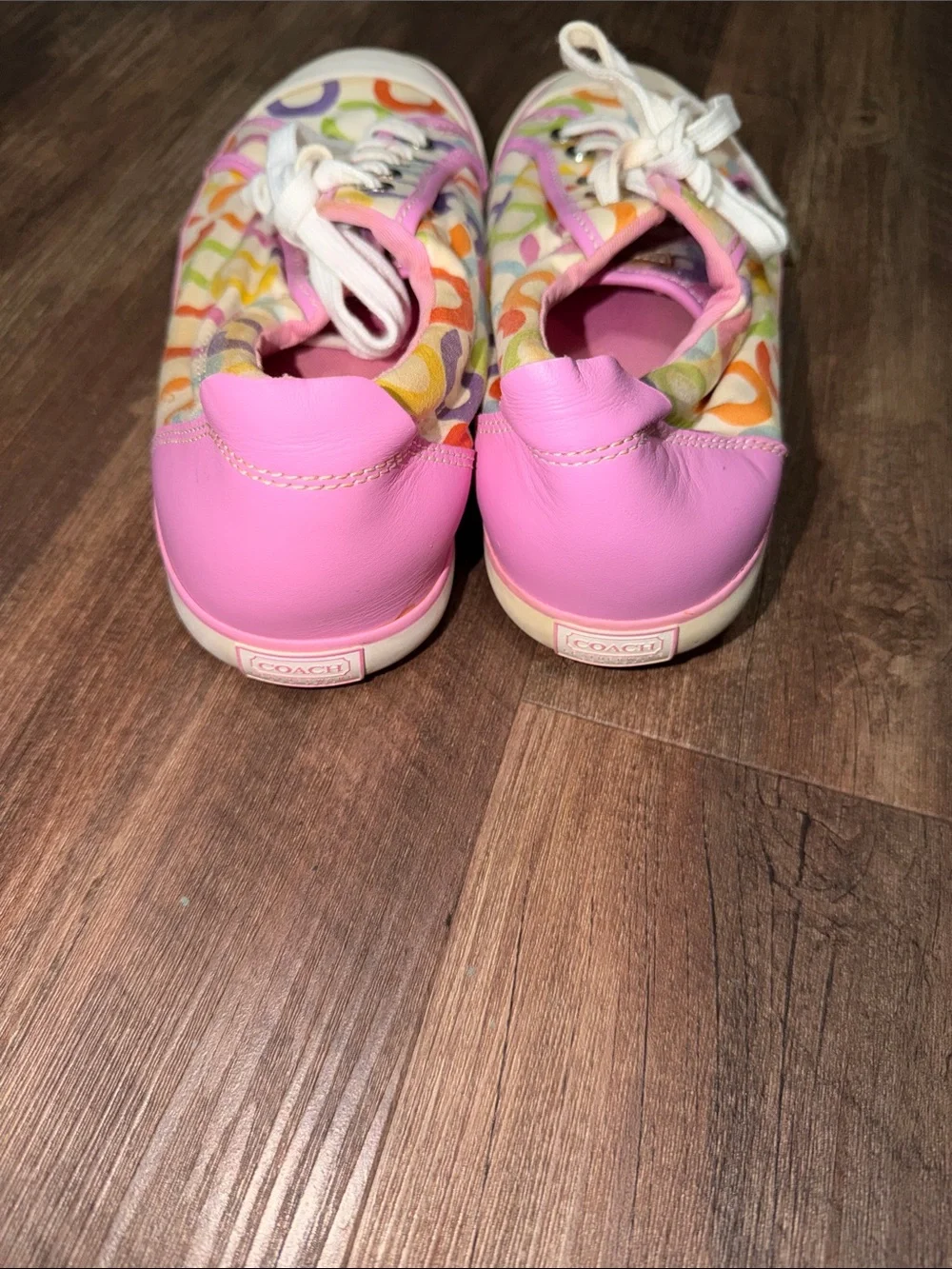 Coach Barrett Signature C Rainbow Sneakers Sz 10 B